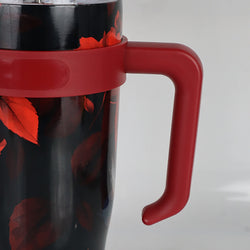 Insulated Stainless Steel Tumbler with Handle & Straw - B4