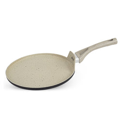 16 Pieces Non Stick Marble Coated Gift Signature Cookware Set - Black & Off White