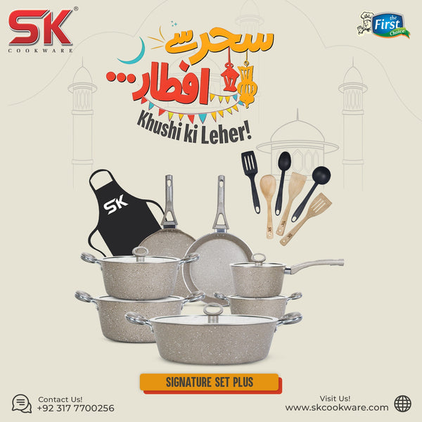 20 Pieces Marble Coated Gift Pack Signature PLUS Cookware Set