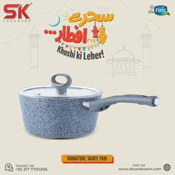 18cm Non Stick Marble Coated Signature Sauce Pan