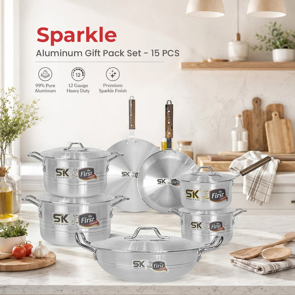 15 Pieces Aluminum Sparkle Gift Pack Set