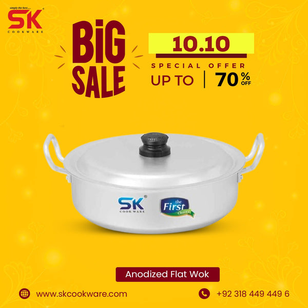 Heaviest Gauged Anodized Flat Wok