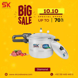 Diamond Pressure Cooker with Anodized Lid