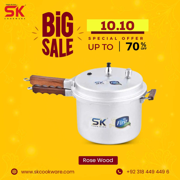 Anodized Rose Wood Pressure Cooker