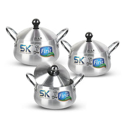 06 Piece Metal Finish Casserole Small Belly Gift Set 16/20