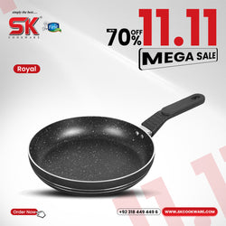 Black Marble Coated Royal Frying Pan