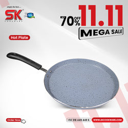 Grey Marble Coated Non Stick Hot Plate