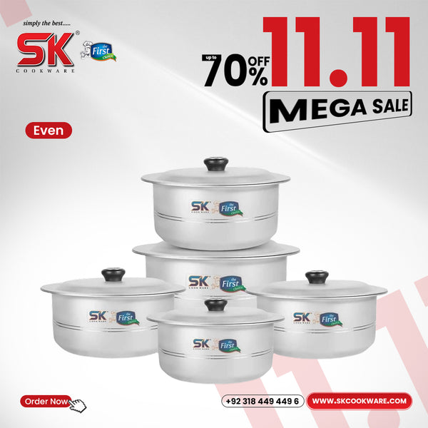 Premium Quality Anodize Casserole Set - Even