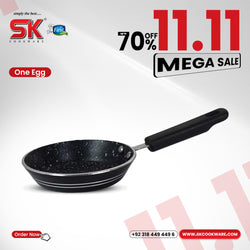 Non Stick Marble Coated Mini One Egg Frying Pan