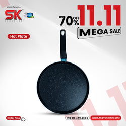 Black Marble Coated Non Stick Hot Plate