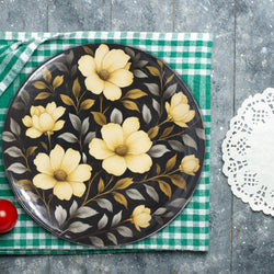 69 Pieces Melamine Rawayat Dinnerware Set with Glass Top [8 Person Serving] - R01