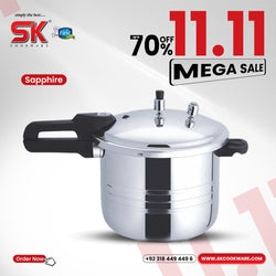 Mirror Polish Sapphire Pressure Cooker