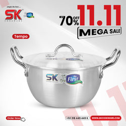 Heavy Gauged Aluminum Metal Finish Casserole Tempo [Apple Pots]