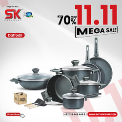 16 Pieces Non Stick Daffodil Gift Pack Set - Gray