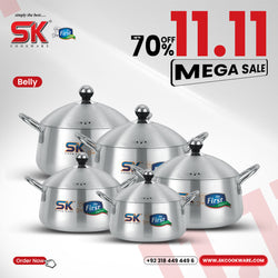 10 Piece Metal Finish Casserole Belly Gift Set