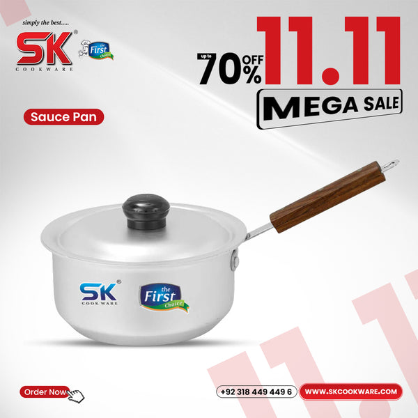 Aluminum Anodized Sauce Pan