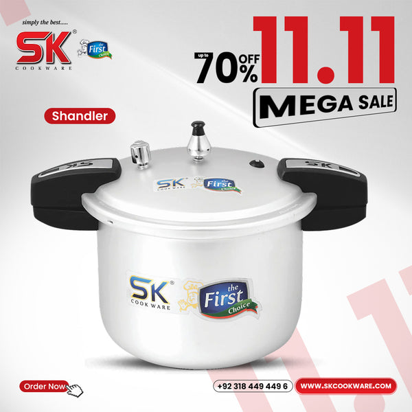 Anodized Shandler Aluminum Pressure Cooker