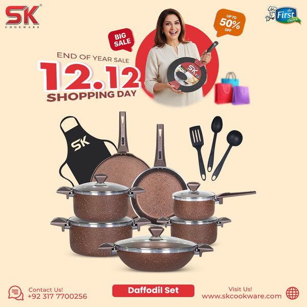 16 Pieces Non Stick Daffodil Gift Pack Set