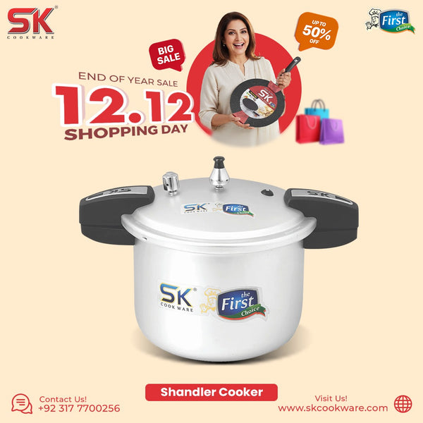 Anodized Shandler Aluminum Pressure Cooker