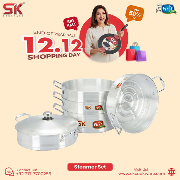 3 Layers Grace Casserole Steamer Set - 30 cm