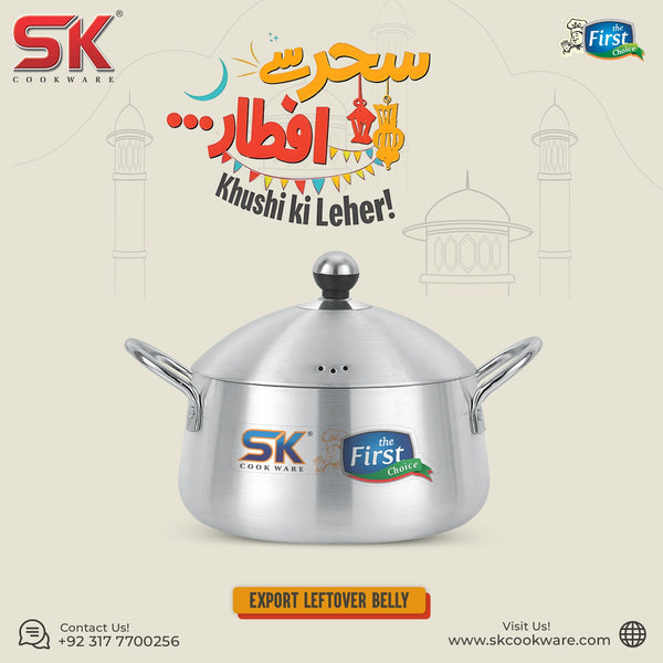 Export Leftover Metal Finish Belly Style Casserole