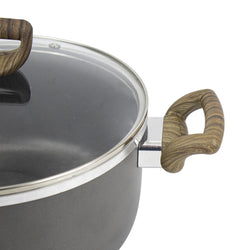 16 Pieces Non Stick Daffodil Gift Pack Set Soft Touch Wooden Texture Handle