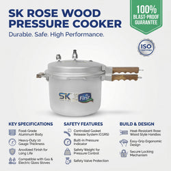 Rose Wood Pressure Cooker | Blast-Proof Safety