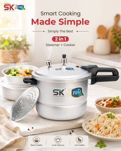 Feast Steamer Pressure Cooker 2 in 1 Pre Steam