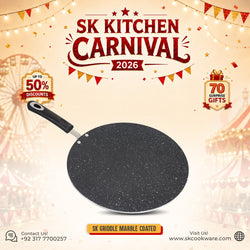 Non Stick Marble Coated Tawa Griddle