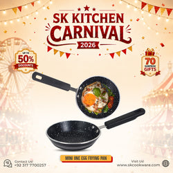 Non Stick Marble Coated Mini One Egg Frying Pan