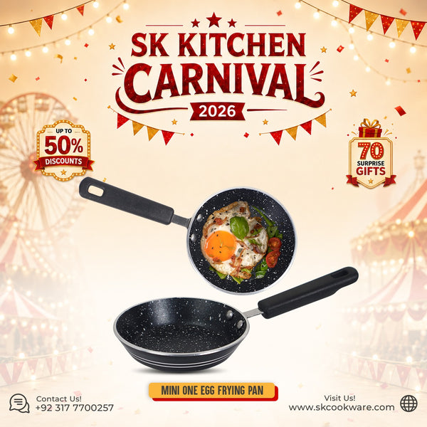 Non Stick Marble Coated Mini One Egg Frying Pan