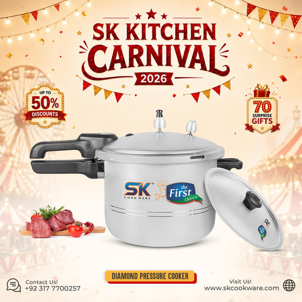 Diamond Pressure Cooker with Anodized Lid