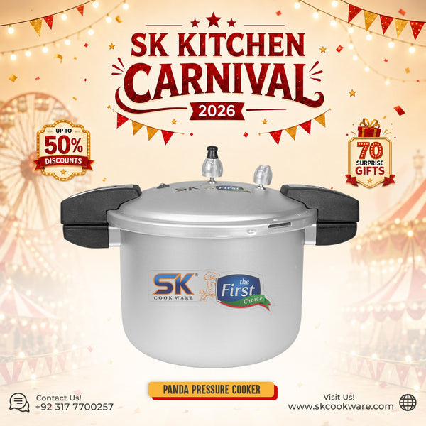 Panda Aluminum Pressure Cooker | Blast-Proof Safety