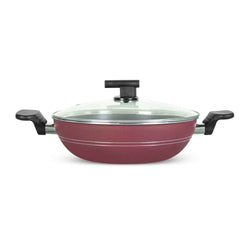 17 Pieces Non-Stick Indigo Gift Pack Set - Maroon - Skcookware
