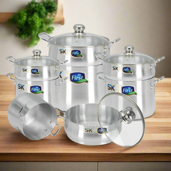 Metal Finish Couscousera Steamer Set