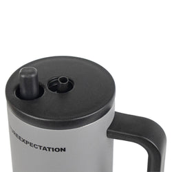 top view Insulated Stainless Steel Tumbler with Handle & Straw B19 Sk Cookware
