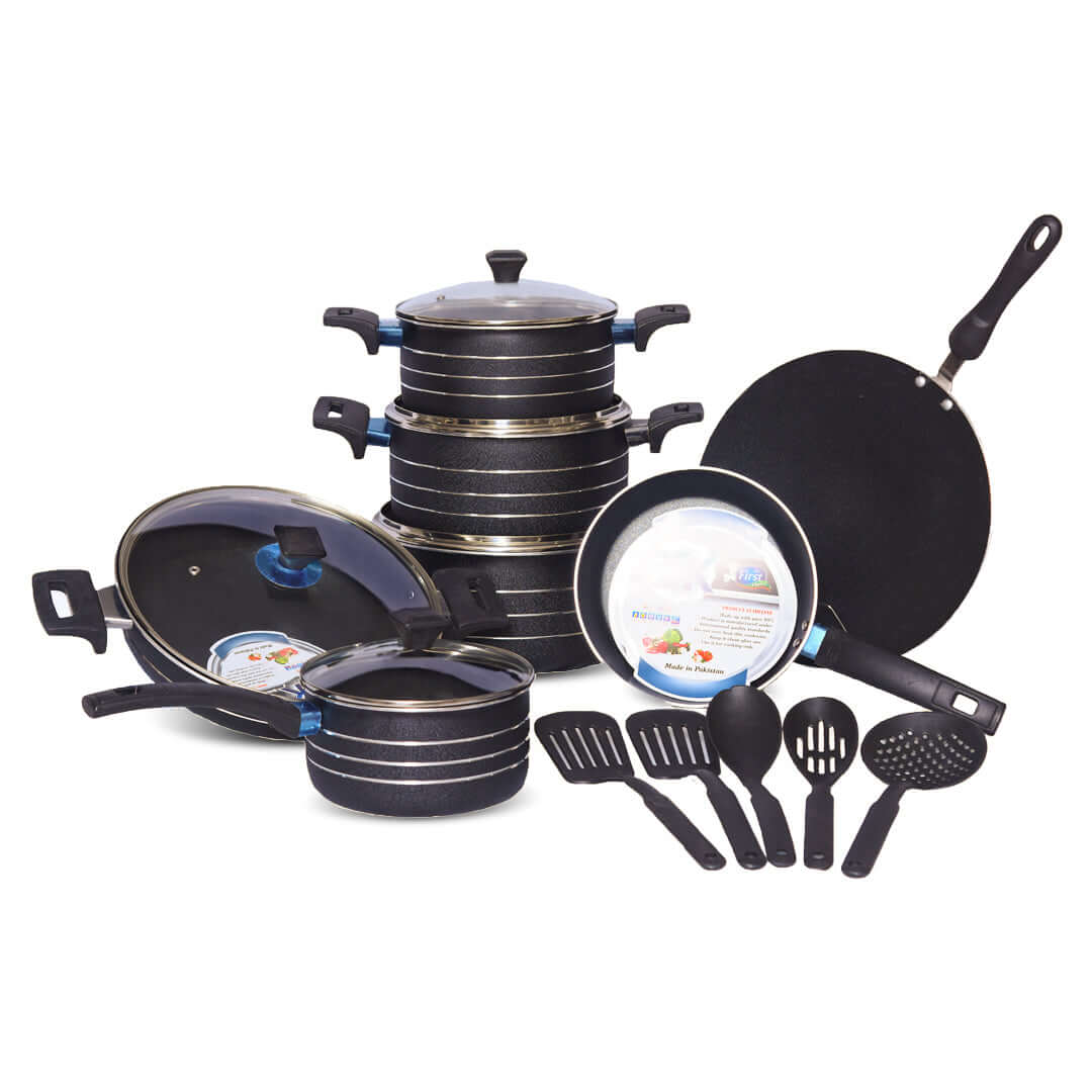 17 Pieces Non-Stick Turquoise Gift Pack Set