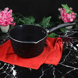 Marble Coated Milk Pan - Black - Skcookware