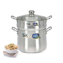 Metal Finish Couscousera Steamer