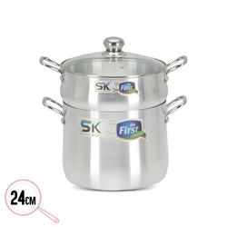Metal Finish Couscousera Steamer