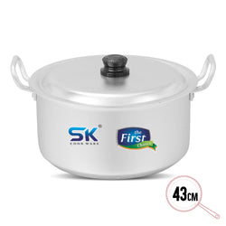Premium Quality Anodize Round Casserole (Daigchi) with Lid and Handles