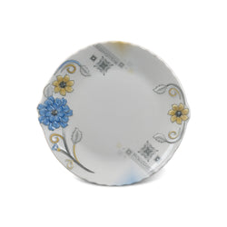 Set of 6 Round Shape Single Glaze Gulishtan Rice Plates - B&Y Flower